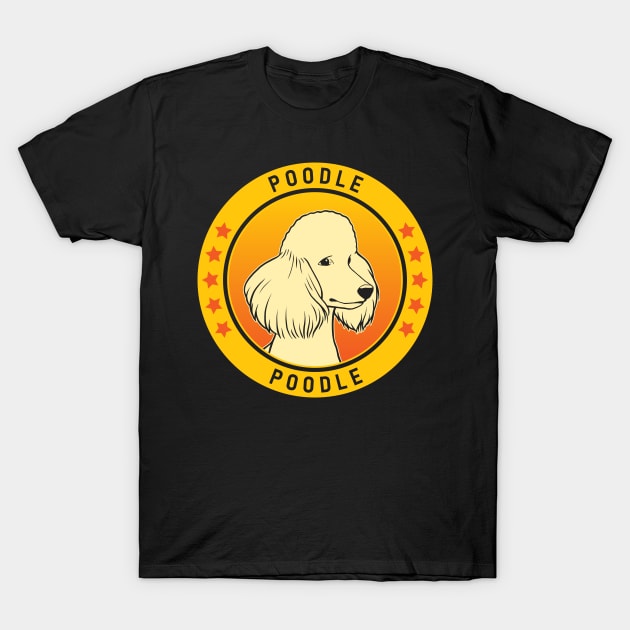 Poodle Dog Portrait T-Shirt by millersye